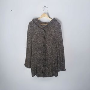 PrAna Willow Hooded Duster Button Front Cardigan